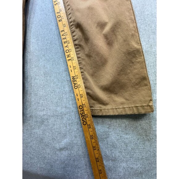 Levis Mens Casual Pants Size 30W X L30 Khaki Brown Denim Straight Leg Pockets - Picture 5 of 12